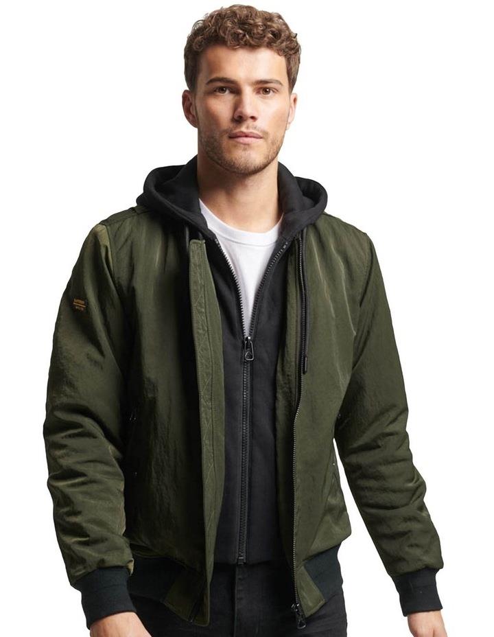 Superdry Military Hooded MA1 Jacket in Olive M
