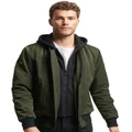 Superdry Military Hooded MA1 Jacket in Olive XL