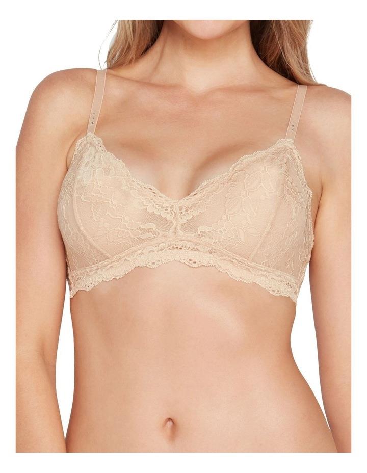 Pleasure State My Fit Lace Soft Cup Bra in Frappe Natural XS