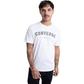 Converse M Varsity Graphic Short Sleeve Tee in White/Cyber Grey White M
