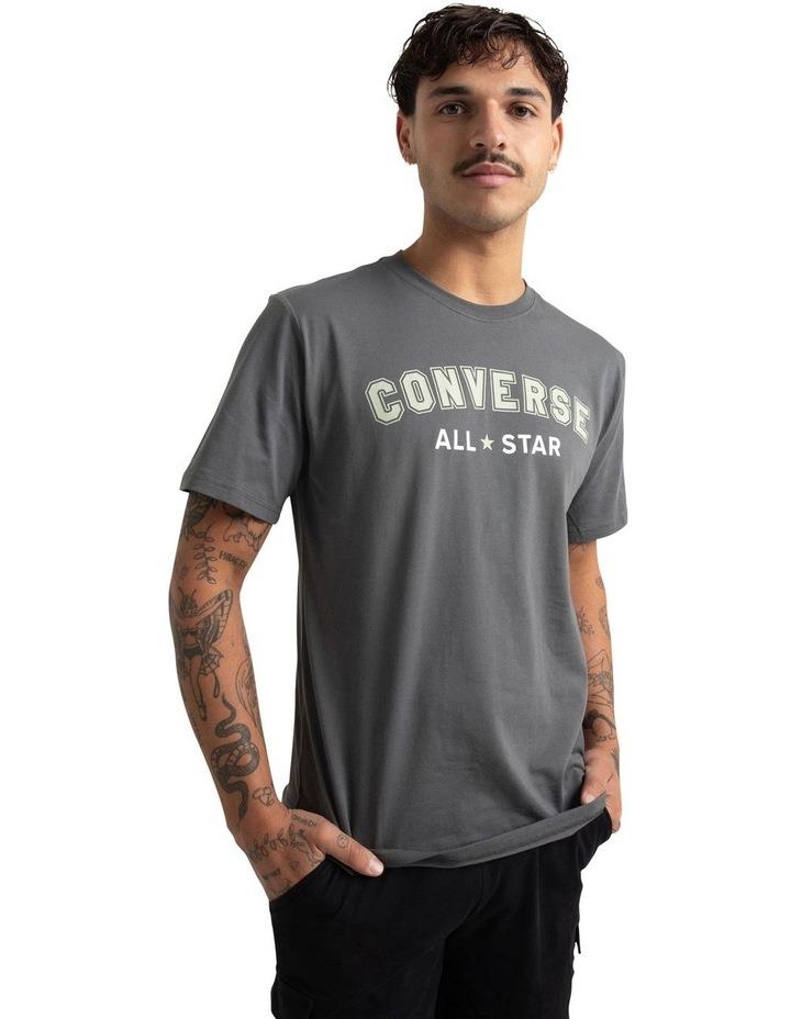Converse M Varsity Graphic Short Sleeve Tee in Cyber Grey M