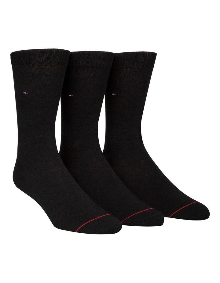 Tommy Hilfiger Flag Dress Socks 3 Pack in Black One Size