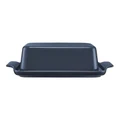 Maxwell & Williams Indulgence Butter Dish Gift Boxed in Slate Blue Dark Navy