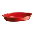 Emile Henry Large Oval Oven Dish 3.8L in Burgundy Red