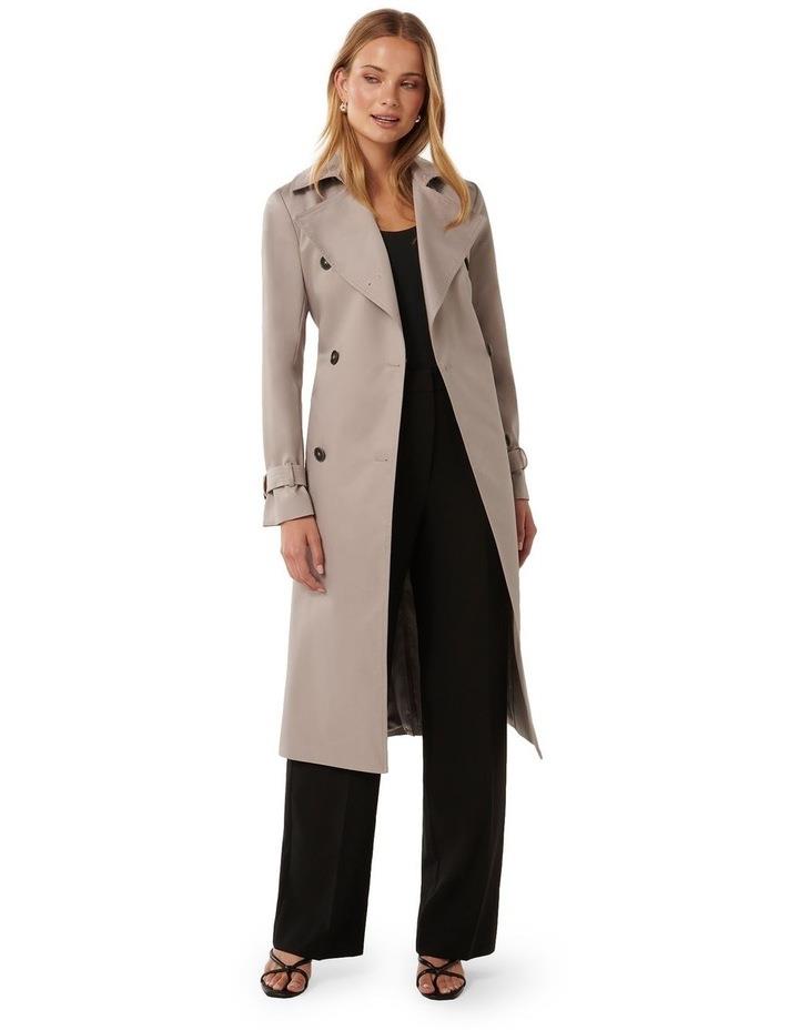 Forever New Payton Soft Trench Coat in Grey 8