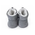 Snugtime Knitted Dino Boot in Grey 2