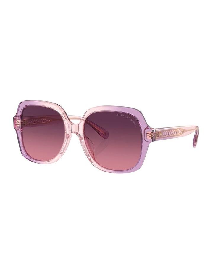 Coach CR614 Polarised Sunglasses in Violet Assorted 1