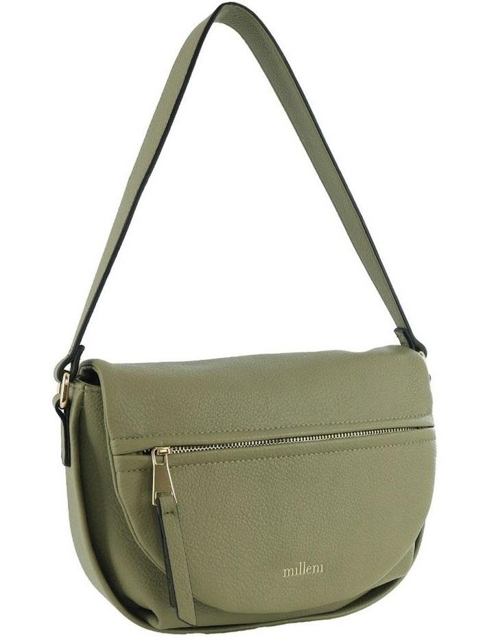 Milleni Fashion Trendy Flap-Over Hobo Bag in Green