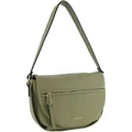 Milleni Fashion Trendy Flap-Over Hobo Bag in Green