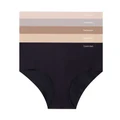 Calvin Klein Invisibles Micro Hipster Briefs 5 Pack in Multi Black XS