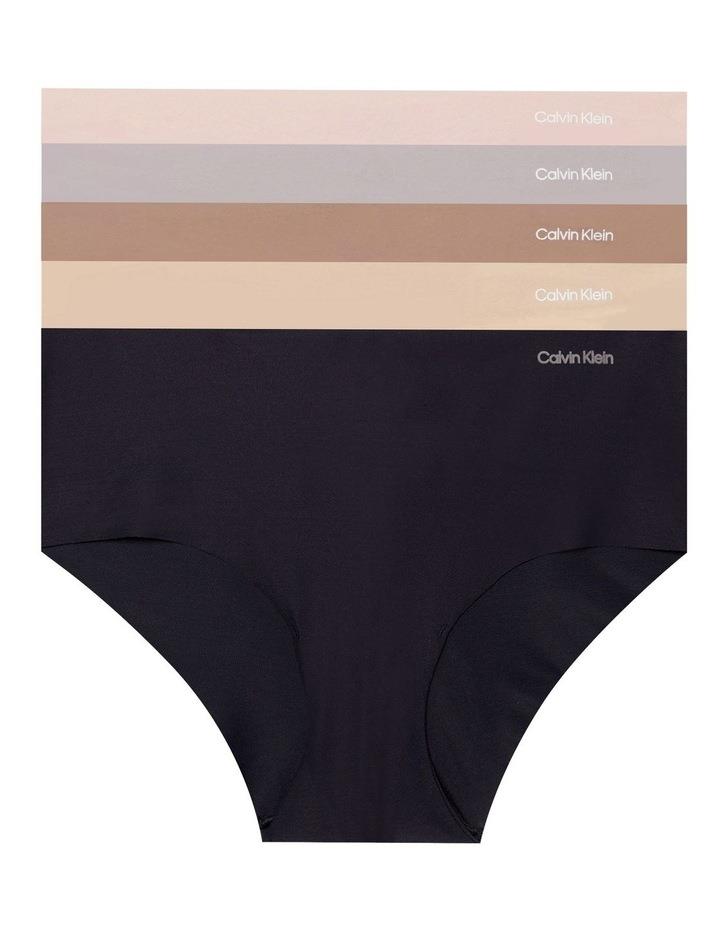 Calvin Klein Invisibles Micro Hipster Briefs 5 Pack in Multi Black S