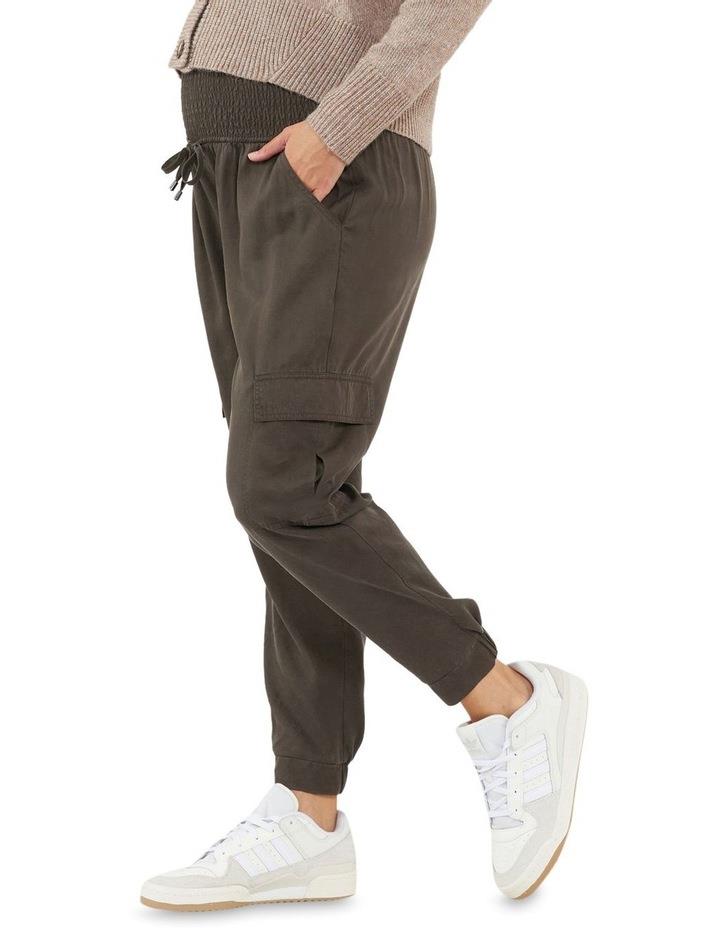 Ripe Tencel Off Duty Cargo Pant in Chocolate Brown L