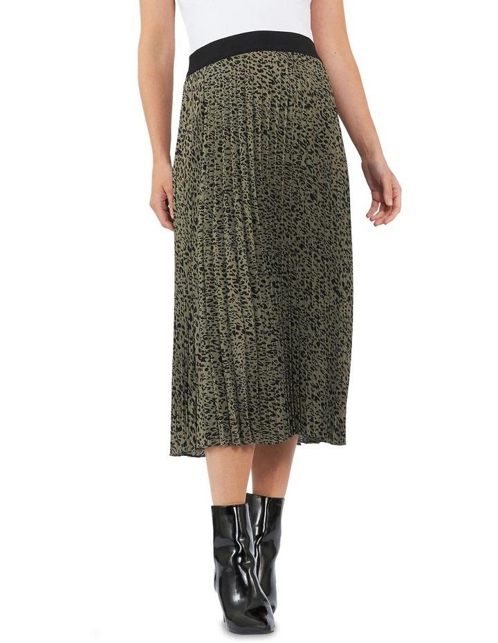 Ripe Cleo Pleat Skirt in Khaki/Black Assorted XS