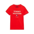Tommy Hilfiger Oversized Logo T-shirt (3-7 Year) in Red 4
