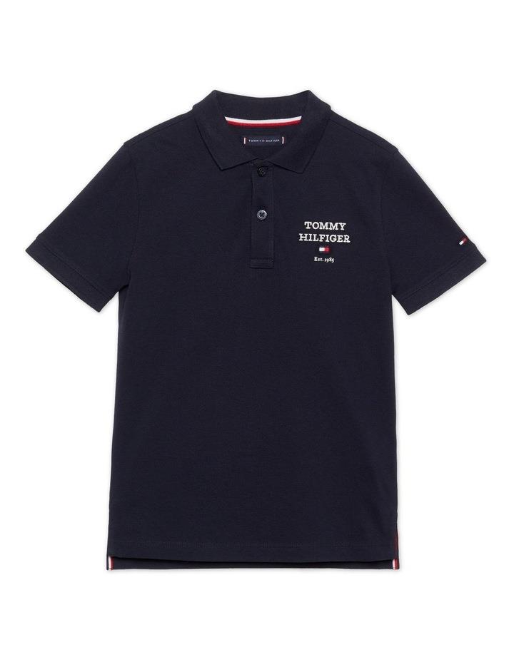 Tommy Hilfiger 8-16 Embroidery Logo Regular Fit Polo Shirt in Navy 8