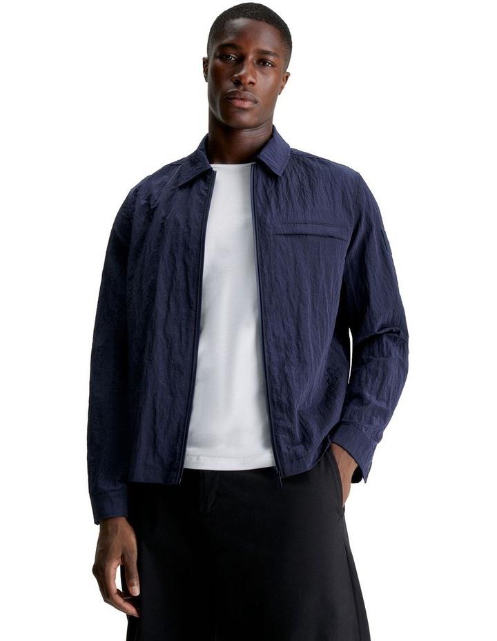 Calvin Klein Crinkle 2.0 Shirt Jacket in Navy S