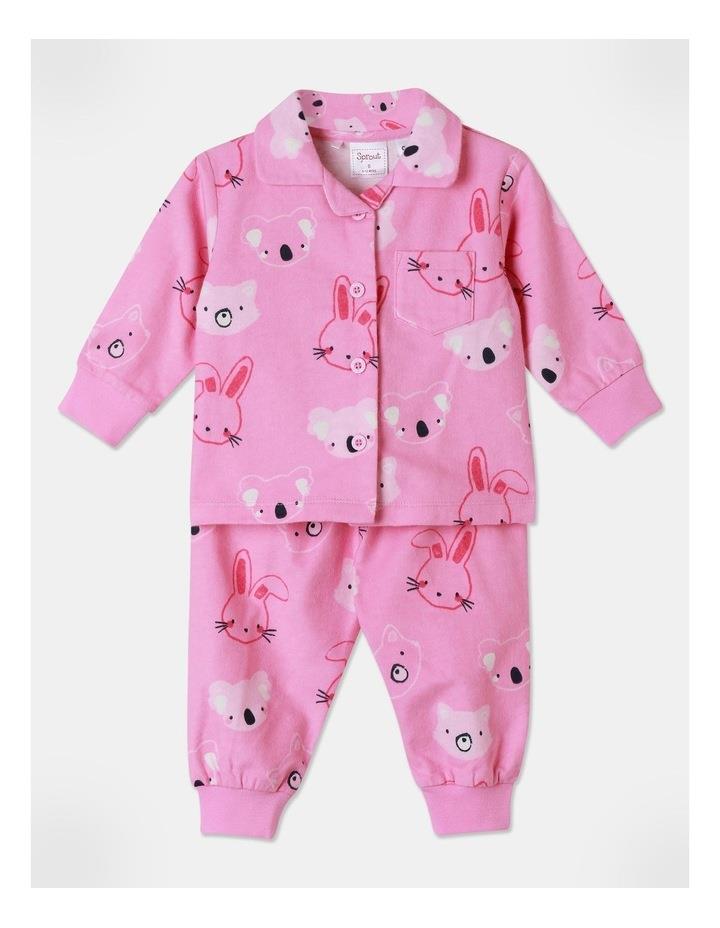 Sprout Animal Pyjamas Set in Pink 0