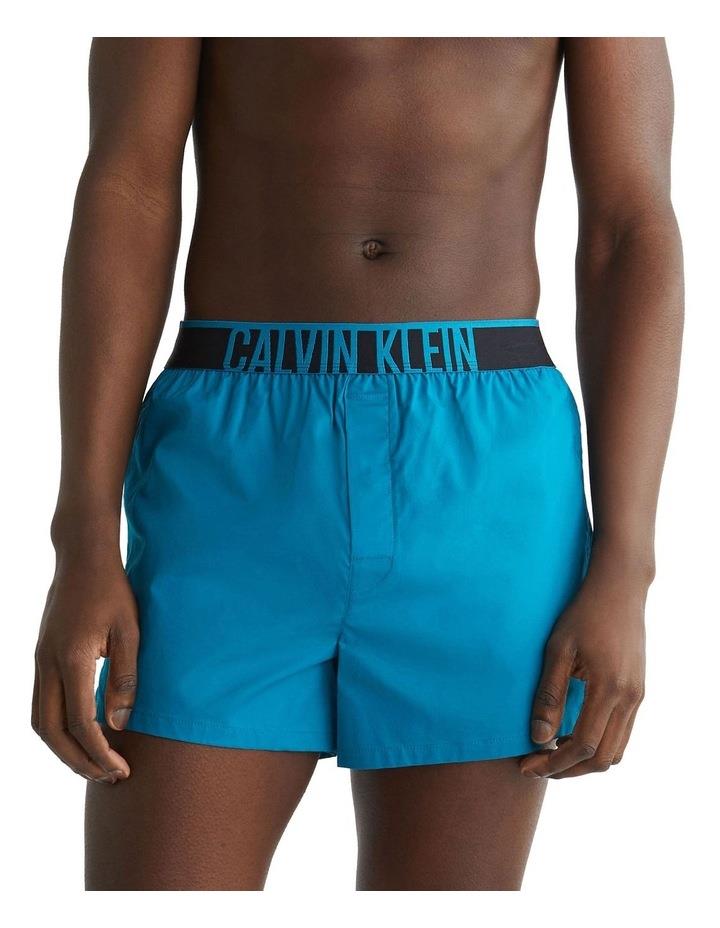 Calvin Klein Intense Power Slim Woven Boxer in Blue M
