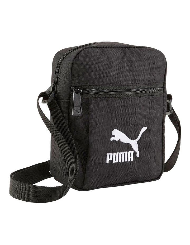 Puma Classics Archive Compact Portable Bag in Black/White Black