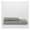 Australian House & Garden Bamboo Textured Towel Range in Shrub Green Bath Towel