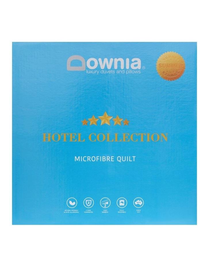 Downia Hotel Collection Summer Microfibre Quilt in White Queen Bed