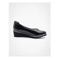Taking Shape Wedge Patent Court Shoe in Black 40
