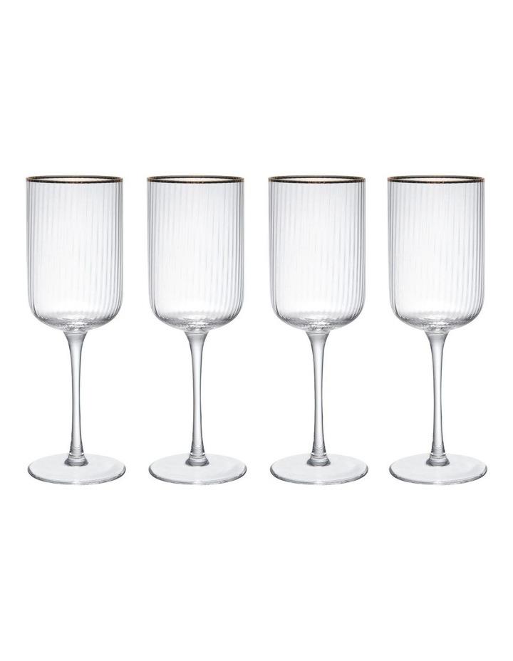 Mikasa Sorrento Red Wine Glasses 4 Piece Set in Clear