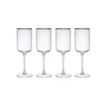 Mikasa Sorrento Red Wine Glasses 4 Piece Set in Clear