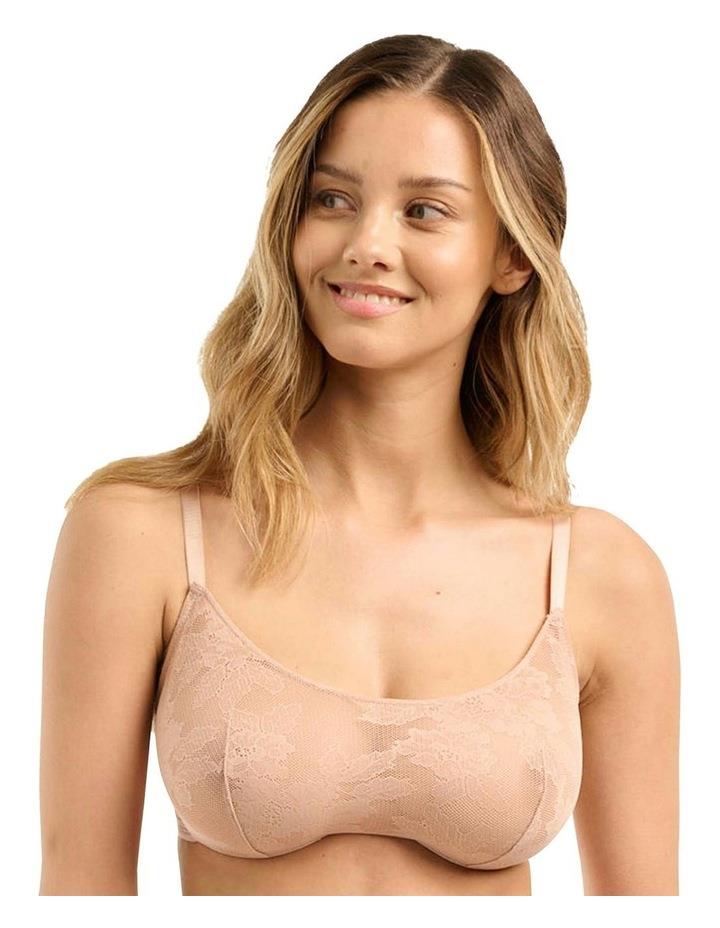 Sans Complexe Jade Underwire Sustainable Lace Bandeau Bra in Nude Natural 10DD