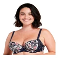 Sans Complexe Ariane Fantaisy Wired Half Cup Padded Bra in Print Marine Blue 10C