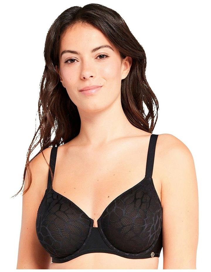 Sans Complexe Perfect Curves Smooth Lace Wired T-shirt Bra in Black 10D
