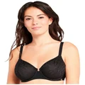 Sans Complexe Perfect Curves Smooth Lace Wired T-shirt Bra in Black 18DD