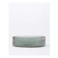 Vue Ribbed Salad Bowl Glass Large in Green