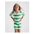 Seed Heritage Core Rugby Dress in Apple Green 7