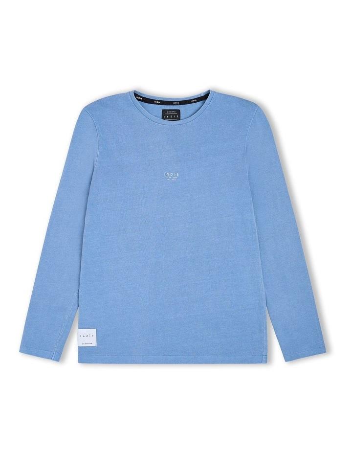 Indie Kids by Industrie The Long Sleeve Marcoola Tee (3-7 Years) in Frost Blue 3