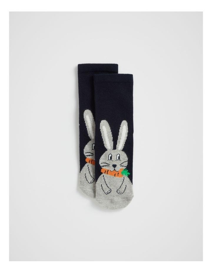Seed Heritage Bunny Sock in Navy 5-8