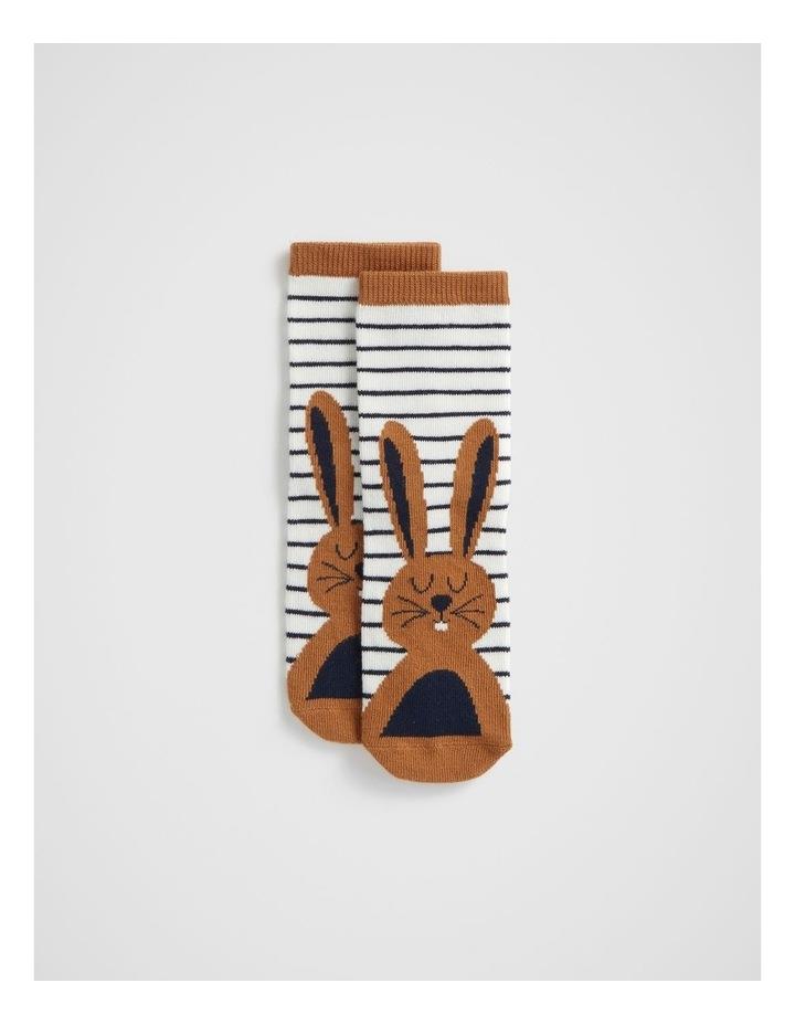 Seed Heritage Bunny Stripe Sock in Multi Assorted 5-8
