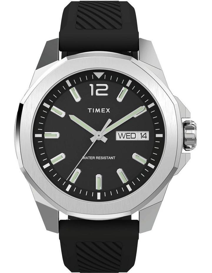 Timex Essex Ave Rubber Watch in Black