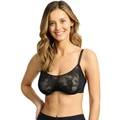Sans Complexe Jade Underwire Sustainable Lace Bandeau Bra in Black 10DD