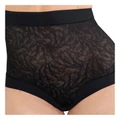 Naturana Powerlace High Waist Lace Shaping Brief in Black S