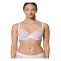 Simone Perele Wish Full Cup Plunge Bra in Crystal White 10D