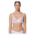 Simone Perele Wish Full Cup Plunge Bra in Crystal White 14G
