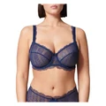 Simone Perele Canopee Square Neck Full Cup Bra in Blue Navy 12D