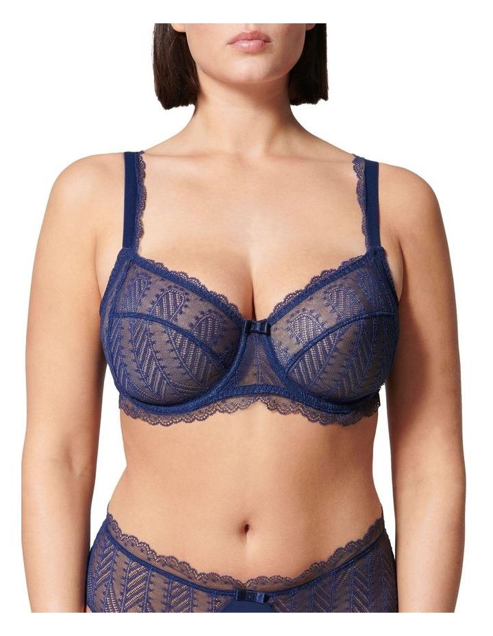 Simone Perele Canopee Square Neck Full Cup Bra in Blue Navy 14D