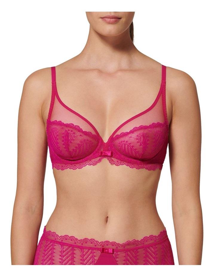 Simone Perele Canopee Full Cup Plunge Bra in Pink 14D