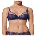 Simone Perele Canopee Full Cup Plunge Bra in Blue Navy 12F
