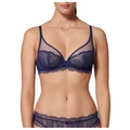 Simone Perele Canopee Full Cup Plunge Bra in Blue Navy 12F