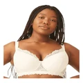 Naturana The Friday Recycled Lace Lined Underwire Bra in Ecru 10DD