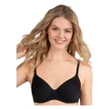 Naturana Padded Spacer Cup Wired T-shirt Bra in Black 16B