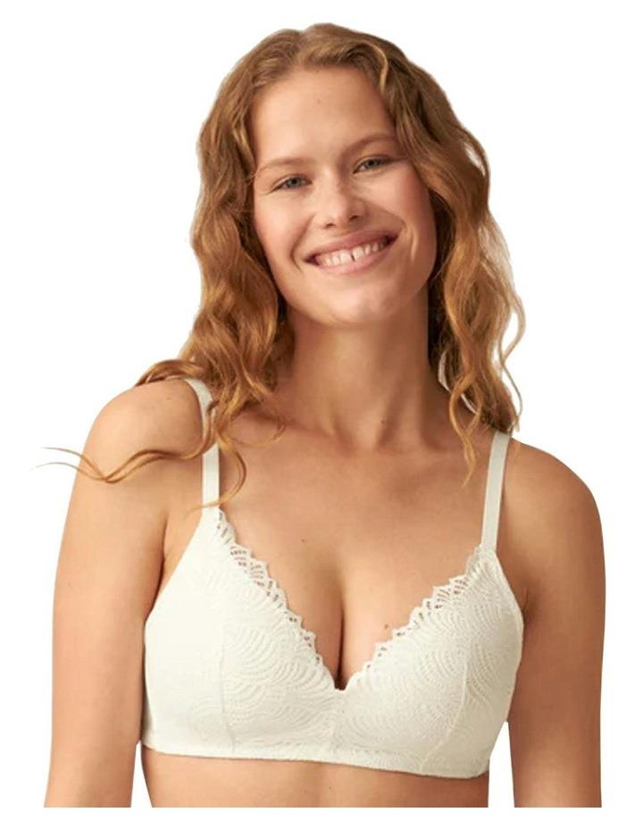 Naturana The Friday Wirefree Recycled Lace Bra in Ecru 10DD